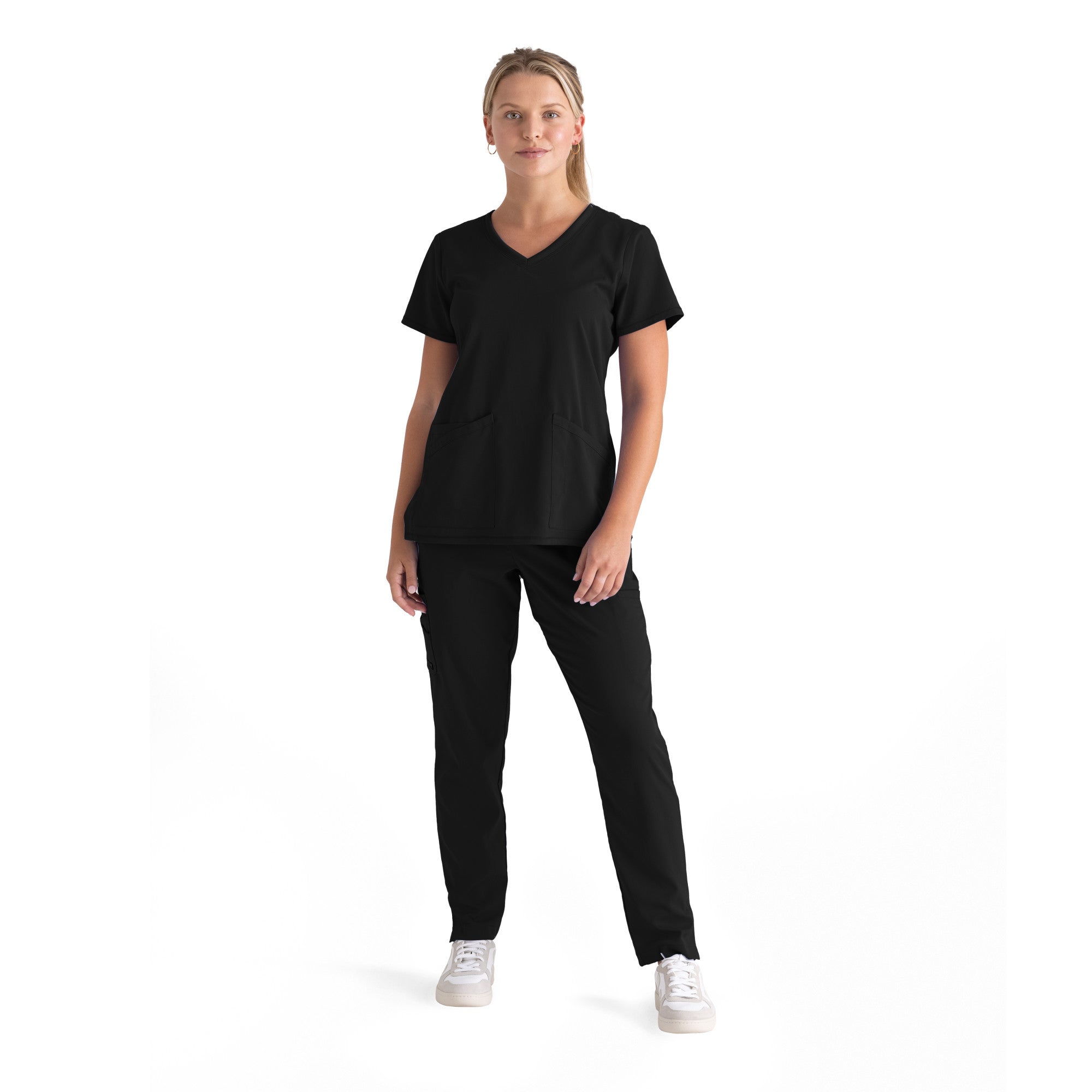 Serena Top - Black - Jen's Scrubs